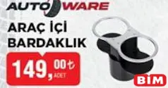 AUTOWARE ARAÇ İÇİ BARDAKLIK AUTOWARE ARAÇ İÇİ BARDAKLIK